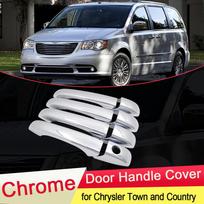 skirtas Chrysler Town and country Voyager 2008–2016 chromo durų rankenos dangtelio apdailos fiksatorių komplektas Automobilio stiliaus priedai 2009 2010 2011 m. Town and country