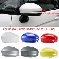 „Honda Fit Jazz Shuttle GK5 2014–2018“ automobilio sparno durelių šoninio veidrodėlio dangtelio korpuso išorinio galinio veidrodėlio dangtelis unpainted left
