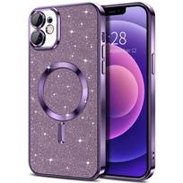 Galvanizuotas dėklas su apsauga kamerai, skirtas iPhone 15 14 13 12 11 16 Pro Max Plus, su Magsafe belaidžio įkrovimo buferiu, blizgus dangtelis For iphone15