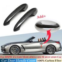 100% real carbon fiber For BMW Z4 G29 M40i sDrive 25i M   Car Accessories Auto outer door handle cover 2 Carbon fiber 2door