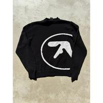 BeatStreet Vyriškas megztinis Y2K Aphex Twin Megztas Oversized Puloveris Gotikinis Džemperis Žieminiai Grafiniai Streetwear Ilgomis Rankovėmis Viršutiniai Drabužiai Vintage Drabužiai S juoda