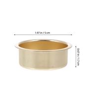 4pcs Metal Candle Cups small Candle Holder Household Holiday Candlestick Party Decoration diy Candle making cups home ornaments auksinė