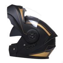 Viso veido jojimo šalmas Kalnų dviračio šalmas, Vėdinimas Motokroso šalmų Smūgius sugeriantis dviračių black gold M clear