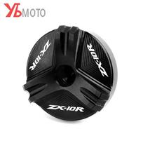Skirta Kawasaki Ninja ZX10R ZX-10R ABS ZX10 ZX1000 motociklo aliuminio variklio kaiščio dangtelio alyvos įpylimo dangtelio kaištis juoda