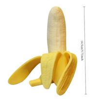 Realistiškas banano minkštas streso kamuoliukas Fidget jutimo žaislas Suspaudžiamas streso malšinimo žaislas Vaikams Suaugusiems Nerimo Atsipalaidavimas Suspaudžiamas Dovana geltona