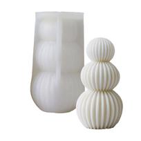 Geometric Origami Sphere Candle Mold Portable DIY Origami Sphere Wax Mold for Art Lovers and Aromatic Candle Making T3