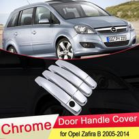 for Opel Zafira B Family Vauxhall 2005~2014 Chrome Door Handle Cover Trim Car Styling Accessories 2006 2007 2008 2009 2010 2011 Opel Zafira B