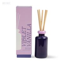 Stiklinis namų kvapų difuzorius „Violetinė vanilė“, 94 ml