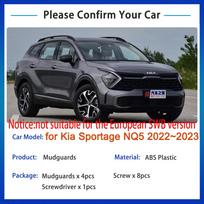 4 PCS Car Mudflaps for KIA Sportage NQ5 2023 Accessories 2022 2024 Car Fender Mud Guard Flaps Splash Flap Mudguards