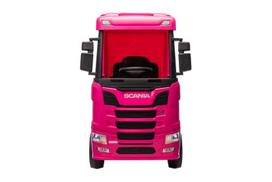 Elektromobilis vaikams Scania 500R HL698 4x4, rožinis