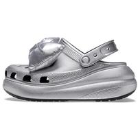 Crocs EVA Classic Universalūs Madingi Mediniai Batai Moterims Sidabriniai 209745-96V 38-39