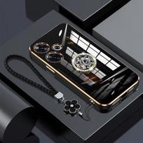 Redmi13 dėklas su virvele, prabangus deimantais puoštas laikiklio dėklas Xiaomi Redmi 13 13C 14C 12C 10C 12 NOTE13 PRO 5G dangtelis-dėklas su stovu ir žiedu Redmi 10C&Case & Holder juoda