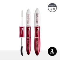 L'Oréal Paris Double Extension Beauty Tube tušas blakstienoms 14ml x 2 Double Extension Beauty Tube Mascara 14ml 1+1
