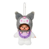 Sekiguchi Monchhichi Monchhichi x Kuromi Raktų pakabukas 244478 A18 x P11 x G6cm