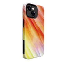 „Evelatus“ „Apple iPhone 15 Plus“ šarvinis dėklas TPU+PC, pritaikytas spausdinimo dizainas, geltonai oranžinis