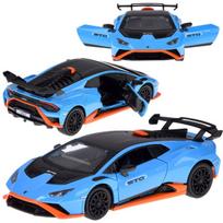 Automobilis Lamborghini Huracan STO su garso ir šviesos efektais, mėlynas