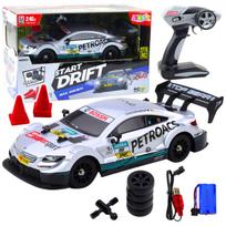 Automobilis Drift Car RC su priedais, 30 km/h, 1:16, sidabrinis