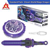 Infinity Nado 6 Power Pack - Spirit Wind Panda Atnaujintas Metalinis Verpimo Virbalas Giroskopas, 39cm Kardas Paleidėjas Vaikų Žaislas Gimtadienio Dovana