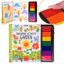 Kūrybinė knyga piešimui pirštams "Garden" (anglų kalba)
