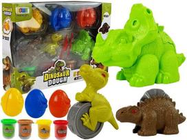 Dinozaurų kiaušinių formelės su plastelinu