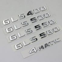 ABS 3D chromuotos raidės Automobilio emblemos logotipų lipdukai Mercedes Benz GLS 63 AMG 400 450 500 550 580 X167 X166 Priedai GLS 400