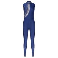 Moterims Blizgantis Cirkonio Strass Gimnastikos Bodis Be Rankovių Atviras Nugaros Dizainas Kūną Apimantis Unitardas Romperis Treniruočių Jumpsuit S bordinė