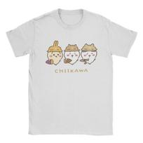 Miniso Chiikawa Hachiware Usagi Mielas Kawaii Marškinėliai Moterims Vyrams Vintažiniai Medvilniniai Marškinėliai Trumpomis Rankovėmis Marškinėliai Dovanų Idėja Apranga S