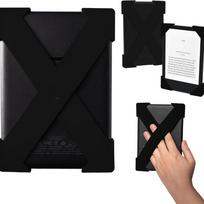 PU Odos 6-7  El. skaitytuvui Saugus rankenos dirželis Didelio elastingumo E-knygos fiksuojamasis diržas Kindle Paperwhite/Kobo/Voyaga/Pocketbook/Tolino juoda