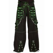BeatStreet Punk Stiliaus Y2k Plačių Kojų Džinsinės Kelnės E-girl Gotikinės Laisvos Kelnės Cyber Grunge Krovinių Kelnės Harajuku Aukšto Liemens Laisvi Džinsai Moterims S žalia
