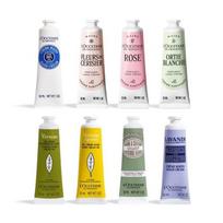 L'Occitane rankų kremas 30ml kolekcija (Pasirinkite 1) Fragrance-Orti Blanche Perfumed Hand Cream 30ml