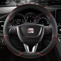 SEAT Exeo 2008~2013 Automobilio Vairo Dangtelis PU Oda Neslystantis Automobilio Aksesuarai Greitas Pristatymas O shape White