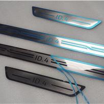 for Volkswagen ID.4 crozz VW ID4   Door Sill Scuff Plate Kick Guard Pedal Threshold Step Protector Stainless sidabras
