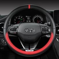 Mikropluošto odos automobilio vairo užvalkalas Hyundai Veloster II I30 III 2018-2022 Elantra (JAV)  - 2023 Automobilių Aksesuarai raudona