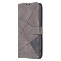Prabangus odinis atverčiamas verslo tipo dėklas telefonui Infinix GT 20 Pro 5G Note 30 Pro Note 30i Note 30 VIP Zero 30 4G Zero 30 5G For Note 40 5G pilka