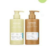 Orzena Šampūnas nuo plaukų slinkimo 2 vnt. rinkinys (Moringa Perfect 500ml + Kofeino Baltymas 500ml)