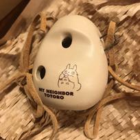 Išskirtinė Ghibli muziejaus Totoro molinė fleita okarina smėlis