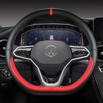 D formos automobilio vairo dangtis VW Sharan Passat Caddy Touran Tiguan 2015- Teramont Atlas T-Roc T-cross 2017- raudona