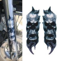 1 Pora Motociklo Priekinės Šakės Kaukolės Lipdukas Universalus Zombių Grafika Atsparus Vandeniui Harley Honda Yamaha Kawasaki Suzuki