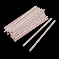 0/50pc Balsa Wood Unfinished Craft Round s Dowel Rod Model Building 20pcs 120mm