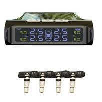 Belaidis saulės energija maitinamas TPMS išorinis padangų slėgio monitorius automobiliams