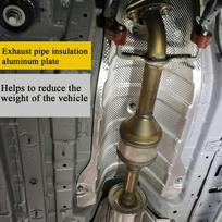 1060 Automobilinė Termoizoliacinė Aliuminio Plokštė Aliuminio Išmetimo Vamzdžio Apvyniojimas Automobilio Išmetimo Vamzdžiai Lakštas Variklio Izoliacijos Apsauga CN