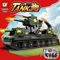 Tankų Pasaulis Animacinis Modelis Statybinių Blokelių Rinkinys KV44 Carl Monstras Tankas ir Galutinis Leviatanas Karinė šarvuota transporto priemonė Karas Plyta