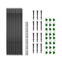 Greenhouse Hoops Grow Tunnel Garden Hoops Rust-Free Fiber Garden Hoops Frame