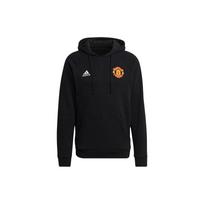 Adidas Manchester United Siuvinėtas Logotipas Futbolo Hoodis Vyriški Viršutiniai Drabužiai Juodas GR3909 L