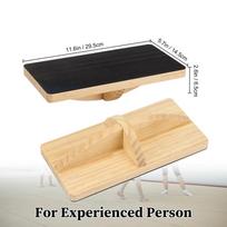 Anti-Slip Portable Pilates Trainer Wooden Balance Board Adults Core Strengthening Balance Pad For Home Office Gym Fitness Train