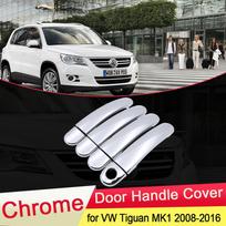 skirtas Volkswagen VW Tiguan 2008 2009 2010 2011 2012 2013 2014 2015 2016 Prabangus chromuotas durelių rankenos dangtelio apdaila automobilio priedai Tiguan 2008-2016