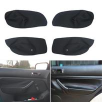 4vnt mikropluošto odos rankinio valdymo lango automobilio durelių rankenos porankio skydelio dangtelio apdaila, skirta VW Golf 4 MK4 Jetta 1998 - 2004 2005 m. 4x Black-Red line