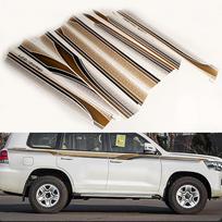 Automobilio durelių šoninės juostos sijono kėbulo lipdukai lenktynėms sportinio stiliaus lipdukai, skirti Toyota Land Cruiser 200 2016- automobilio kėbulo lipdukai FJ-218