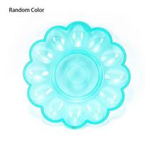 Egg Racks Easy to Clean 12 Grids Egg Holder Recycled Safety Plastic Egg Plate Simple Refrigerator Egg Trays Snack