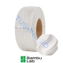 3D plastikas Bambu Lab PLA Basic balta (10100) be ritės (Refill) 1.75mm/1kg